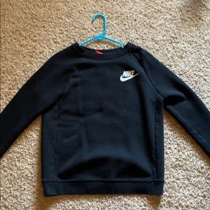 Nike black sweat shirt. Black. Size small.